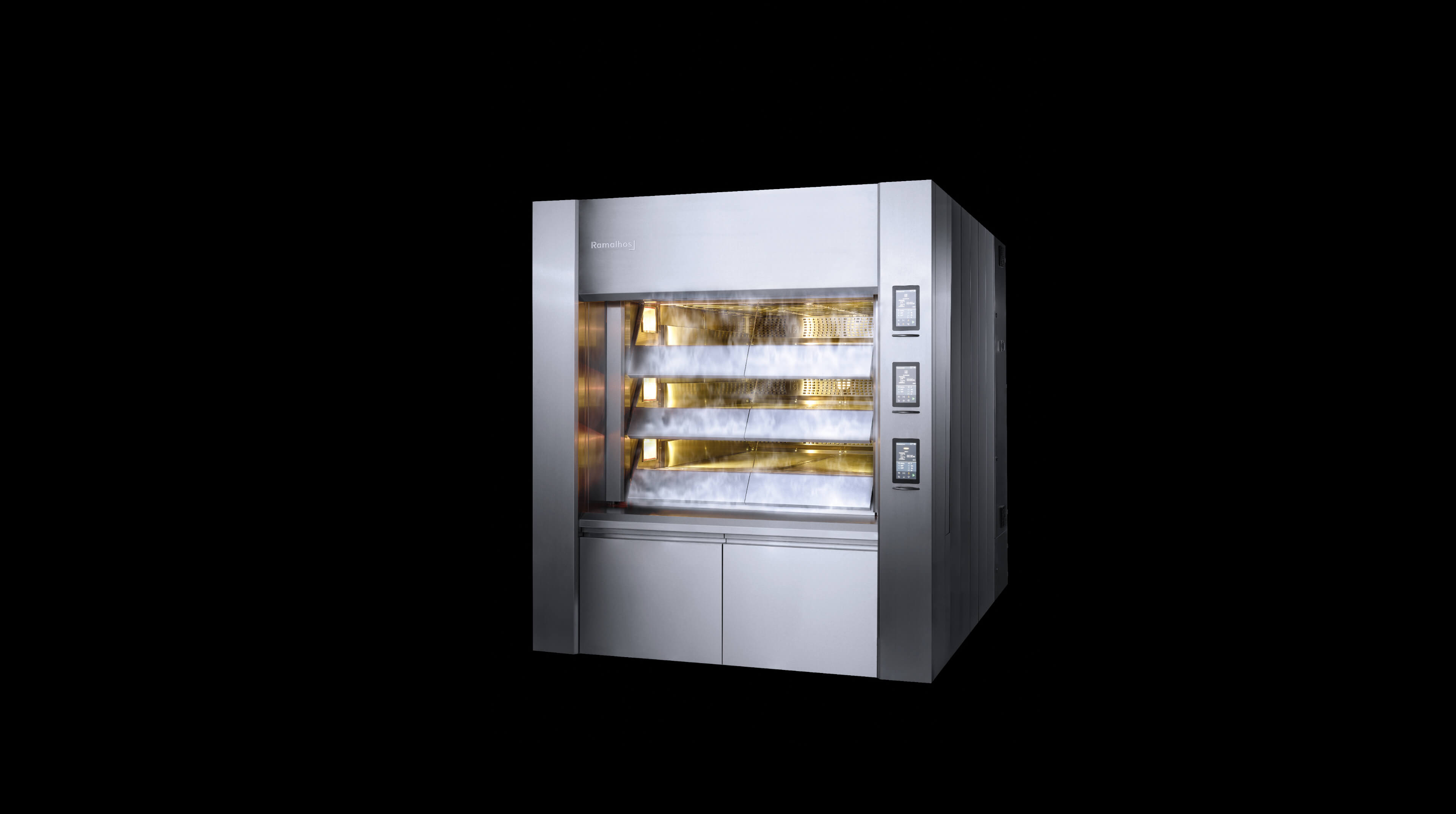 Electram electric rack oven — full unit front view